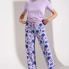 Pyjama mit Schlafshirt und Hose »Flowers«