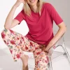 Pyjama mit Schlafshirt und Hose »Flowers«