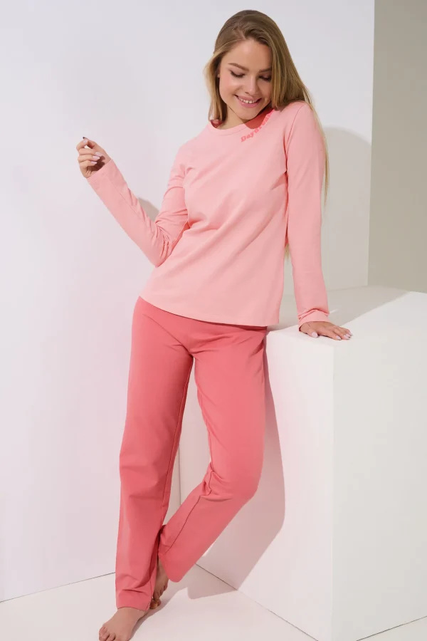 Pyjama mit Schlafshirt und Hose »Delightful« - Loungewear