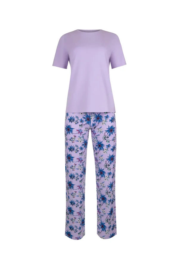 Pyjama mit Schlafshirt und Hose »Flowers«