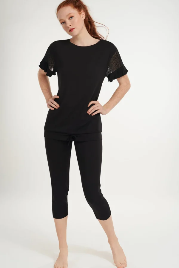 Pyjama Set mit Leggings »Smooth«