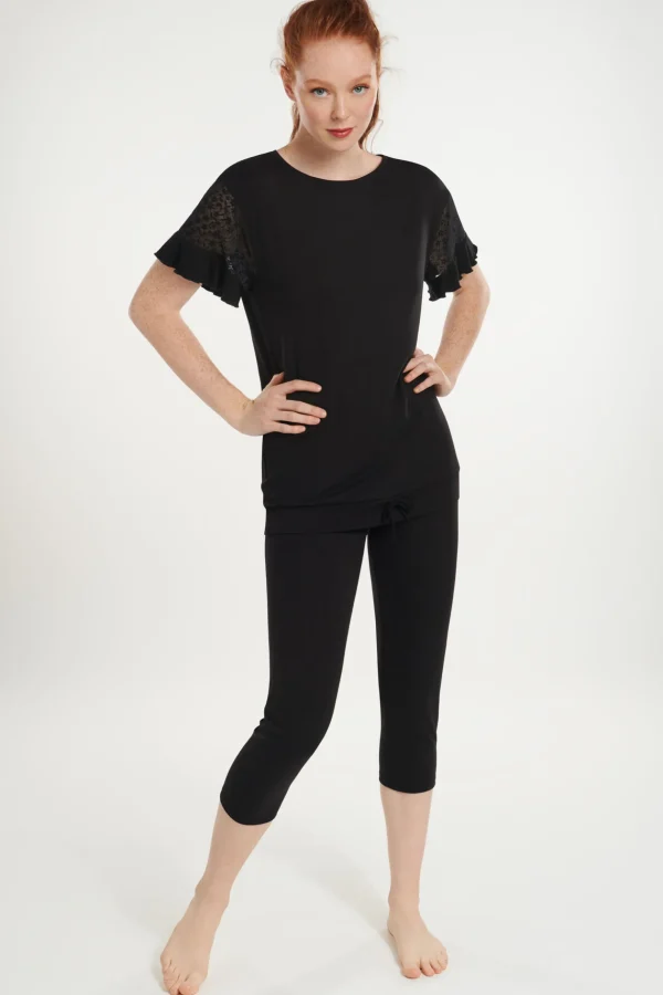 Pyjama Set mit Leggings »Smooth«